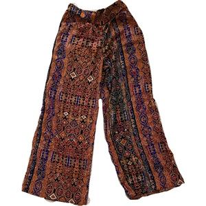 Heavily designed flowy pants